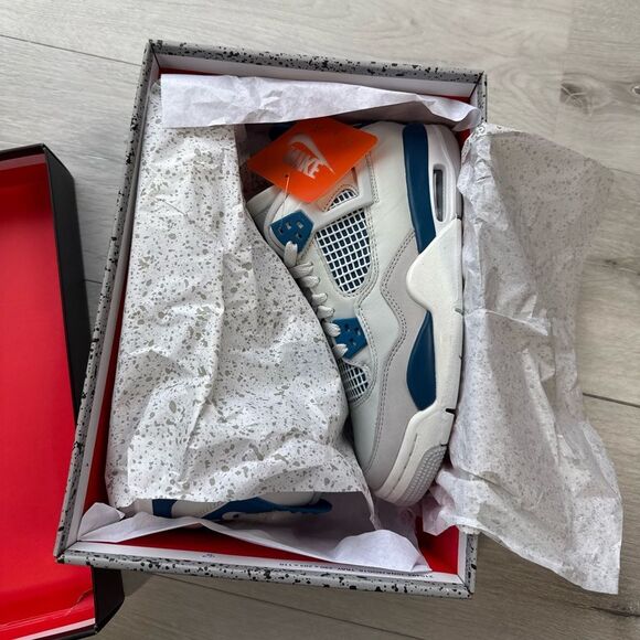 Nike Air Jordan 4 Retro 'Industrial Blue' Size‎ 5Y NWT in Box - Picture 10 of 14